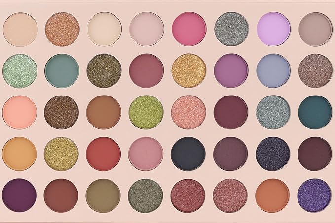 40 Girds Matte Shimmer Colorful Eyeshadow Palette for Teen Girl's Eye Makeup,High Pigmented Eye Shadow Primers Powder Palet de sombras de ojos-Velvo Beauty