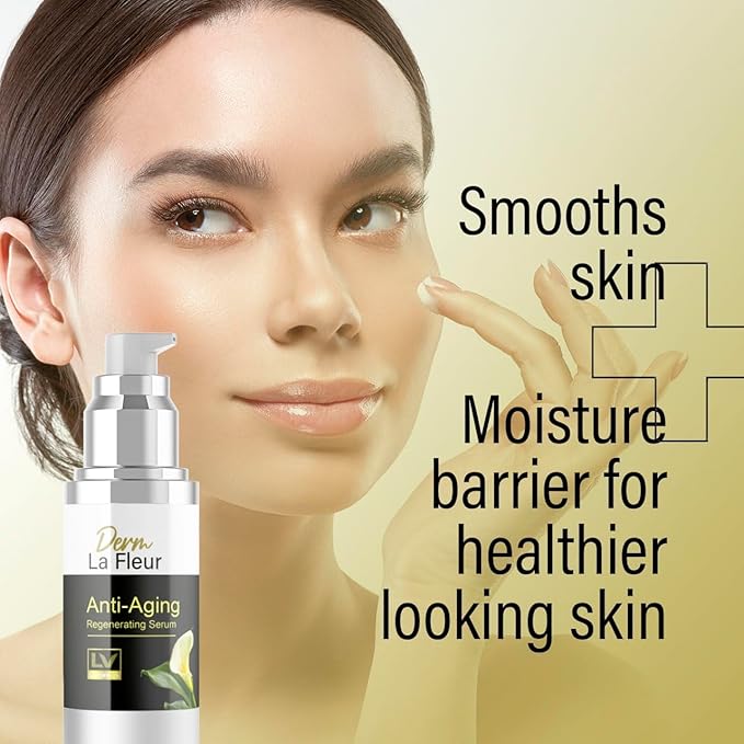 1 Pack - Derm La Fleur Anti- Aging Serum - Derm La Fleur Plus, Derm La Fleur Luxe 1 Bottle Serum For 1 Month, Derma Fleur Moisturizing Skin Conditioner.-Velvo Beauty