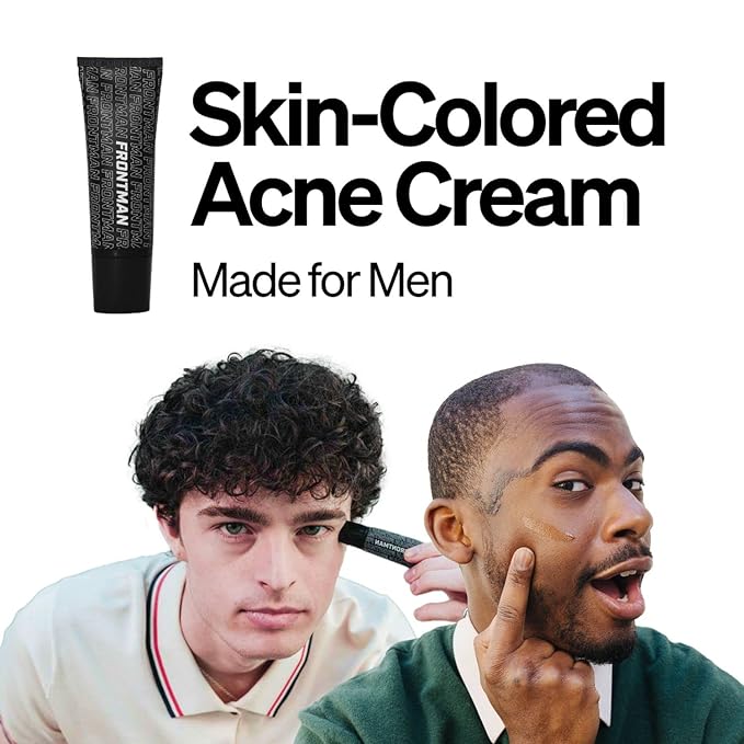 FRONTMAN Fade, Men's Acne Concealer With Salicylic Acid | Blemishes & Dark Circles | Natural Coverage, Non-Greasy Formula, Fragrance-Free | Great for All Skin Types | Men’s Concealer M1 Medium Shade-Velvo Beauty