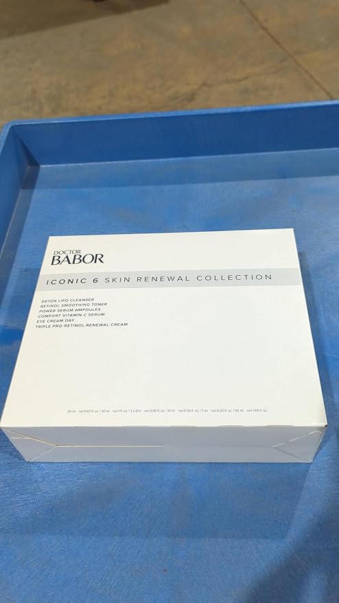 BABOR DOCTOR Iconic Skin Renewal Collection Set, Serums to Hydrate, Repair & Calm, Retinol Smoothing Toner and Renewal Cream, Lifting Vitamin C Serum and Eye Cream, Radiant Results Skincare Set-Velvo Beauty