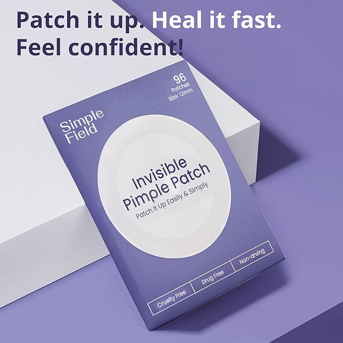 Pimple Patches for Face (96 Count). Invisible Hydrocolloid Acne Patch for Blemishes, Zits, and Breakouts. Easy-to-Use Spot Cover for Day & Night, One Size - Medium (12mm)-Velvo Beauty