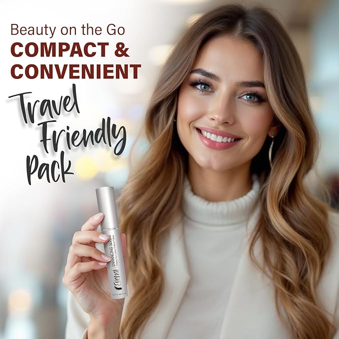 Herbishh Eyelash Enhancing Nourishing Serum for Longer, Thicker Lashes, Safe for Lash Extensions, Fragrance-Free Lash Serum, Sulfate-Free, Travel-Friendly, 0.135 fl. oz-Velvo Beauty