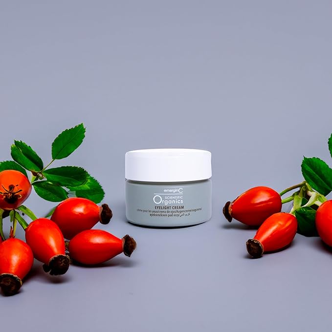 emerginC Scientific Organics Eyelight Cream - Stem Cell Eye Cream with Antioxidants - Anti-Aging Eye Cream Targets Dark Under-Eye Circles for Visible Glow (0.5 oz, 15 ml)-Velvo Beauty