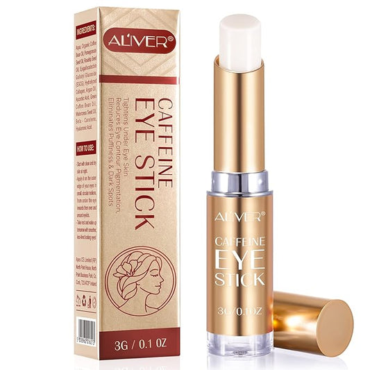 Caffeine Eye Stick, Eye Cream for Dark Circles and Puffiness, Ordinary Collagen Eye Serum Anti Aging,Bags Under Eyes Treatment for Women Men Eye Care(#2-Coffine Eye Stick)-Velvo Beauty