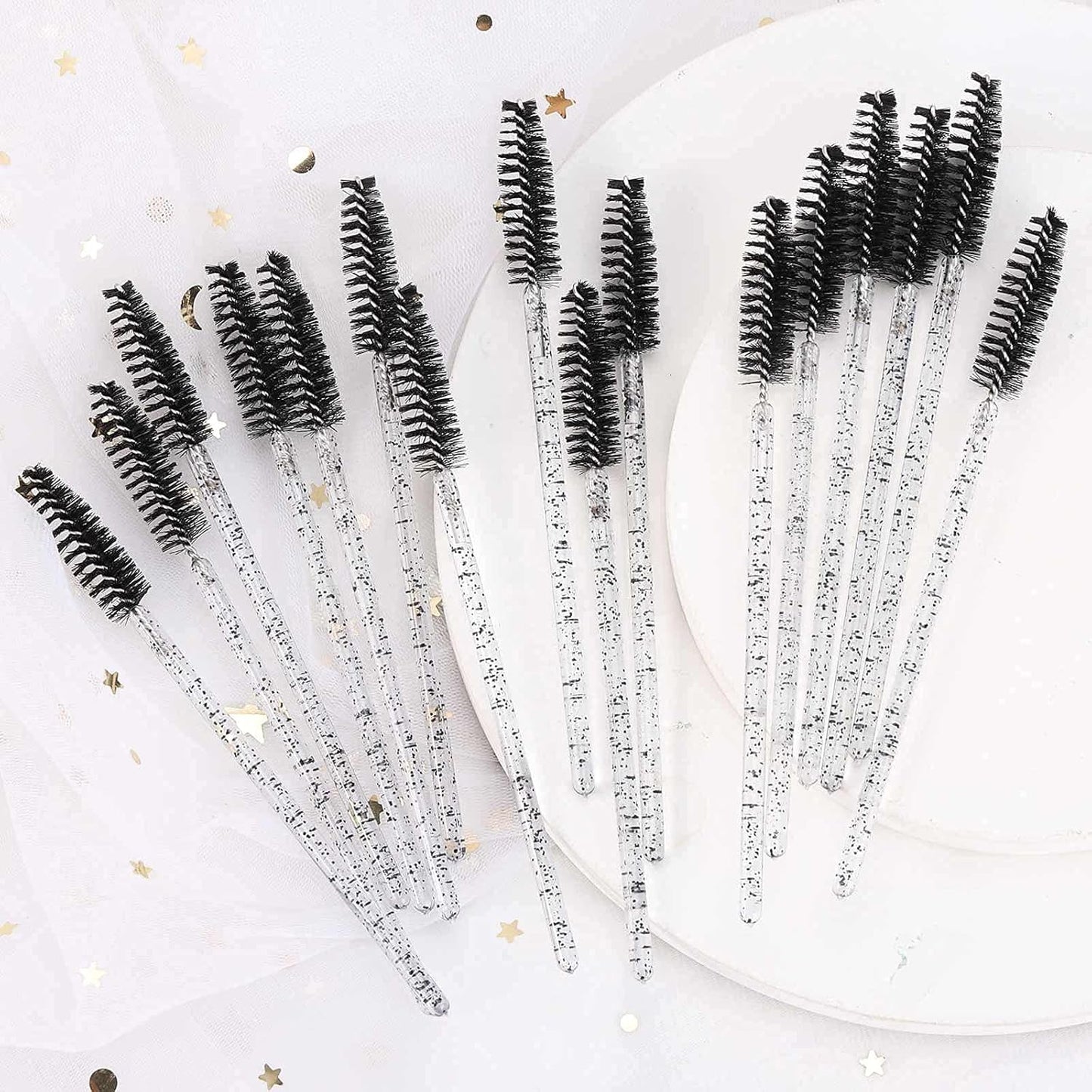 Tbestmax 1000 Disposable Mascara Wands Eyelash Brush Spoolies for Eyebrow Eye Lash Extension Black-Velvo Beauty