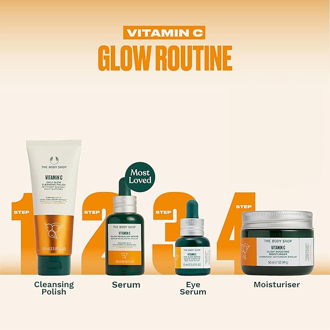 The Body Shop Vitamin C Eye Glow Serum - Illuminating And Brightening For Eye - 0.3 Fl Oz-Velvo Beauty