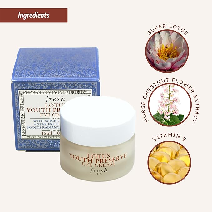 Fresh Fresh lotus youth preserve eye cream, 0.5oz, 0.5 Ounce-Velvo Beauty