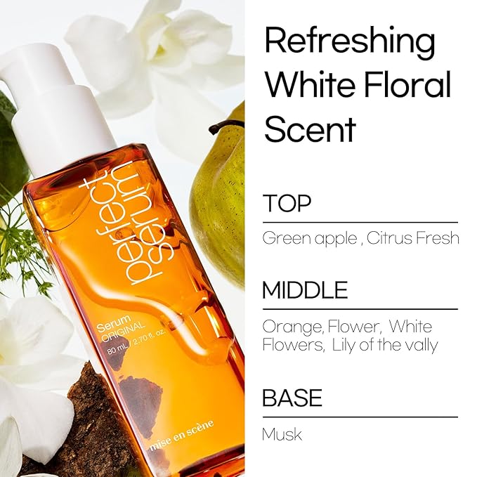 Mise En Scene Perfect Serum Original Bigger Size - Hair Oil for Frizzy & Dry Hair, Hydration and Nutrition Hair Essence for Damage Care, Floral Fragrance, Korean Hair Care Product, 3.71 Fl Oz.-Velvo Beauty