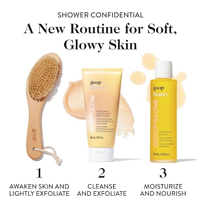 goop Beauty Microderm Body Polish | Exfoliating Scrub & Foaming Cleanser for Glowing Skin | Salts & Kakadu Plum Seed Oil for Hydration | Inspired by Microdermabrasion | 6 fl oz-Velvo Beauty
