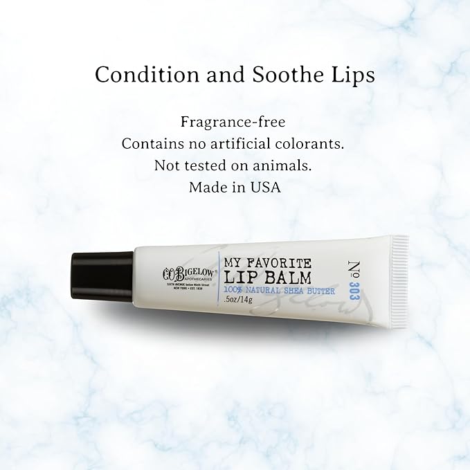 C.O. Bigelow My Favorite Lip Balm Trio, Lip Balm Tubes for Dry Lips, Moisturizing Lip Care with Shea Butter, Bulk Lip Balm 3 Pack, 0.5 oz Each-Velvo Beauty