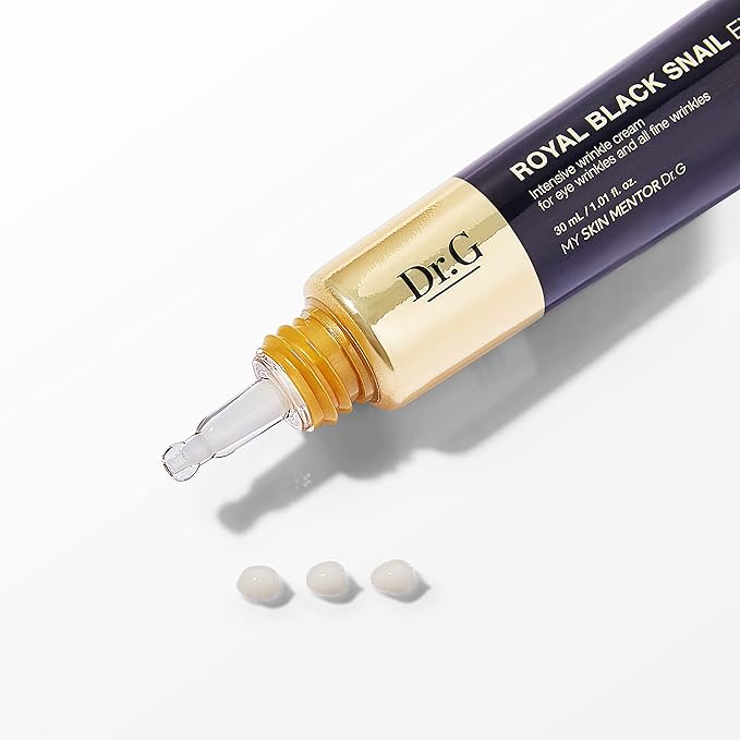 Dr.G Royal Black Snail Eye Cream - Intensive Wrinkle Care Cream for Eye Wrinkles and All Fine Wrinkles - 1.01 Fl Oz-Velvo Beauty