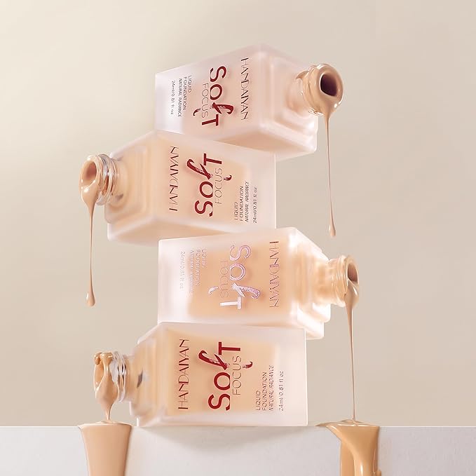 Soft Focus Deep Liquid Concealer Foundation, Lightweight Hydrating High Coverage, 24h Longwearing, No Touch-ups, Even Tone & Blurs, Waterproof Matte Finish Liquid Concealer for Women, 09-Velvo Beauty