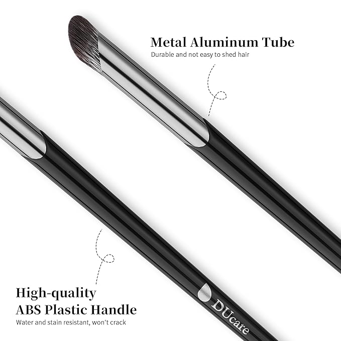 DUcare Nose Contour Brush, Angled Concealer Brush Under Eye, Small Under Eye Makeup Brush for Dark Circles Puffiness Puffy Face Eyebrow Eyes (V02 Mini Contour Brush)-Velvo Beauty