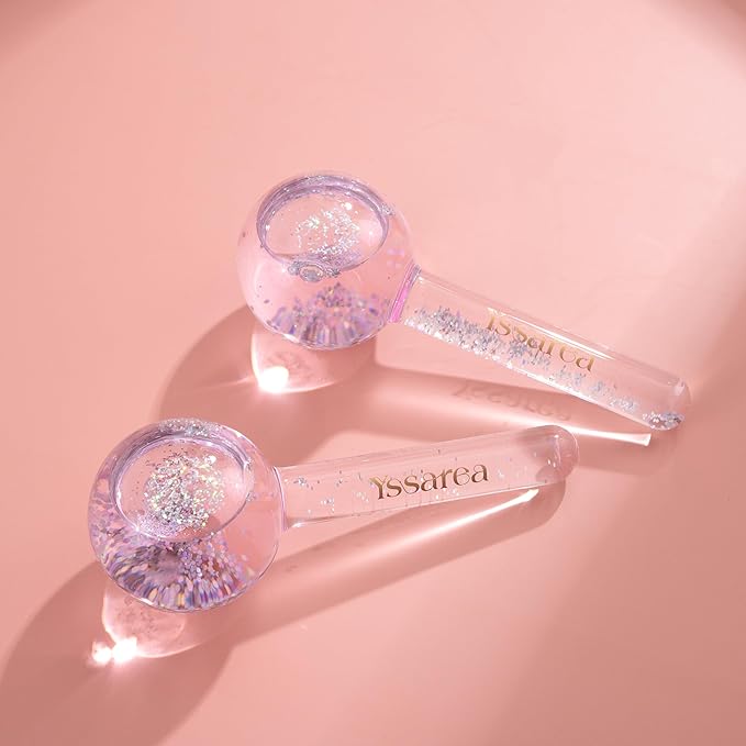 Yssarea Ice Globes for Facials - Freezer Safe | Highly Effective Facial Globes for Daily Beauty Routines | Tighten Skin | Reduce Puffiness | Enhance Circulation and Complexion-Velvo Beauty