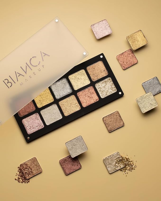 Chromatic Eyeshadow Palette | 10 Vibrant Shades for Unlimited Creativity. (Metalic)-Velvo Beauty