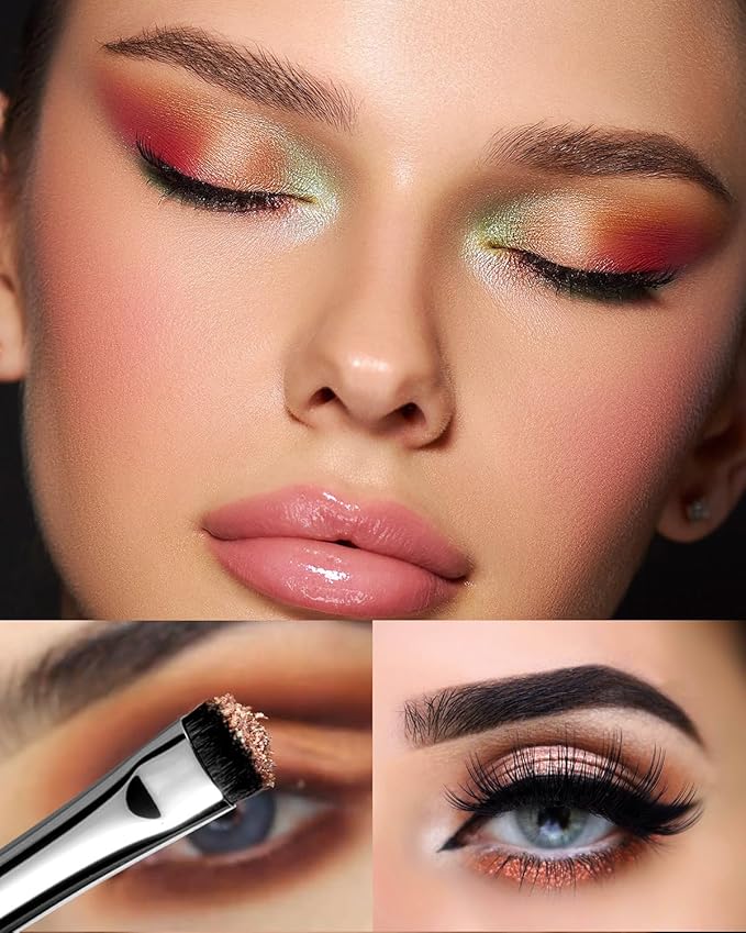 EIGSHOW Eyeshadow Smudge Brush & Eyeliner Brush, High-End Precision Eye Makeup Tools for Blending Cat Eye, Winged Liner (E865&E806)-Velvo Beauty