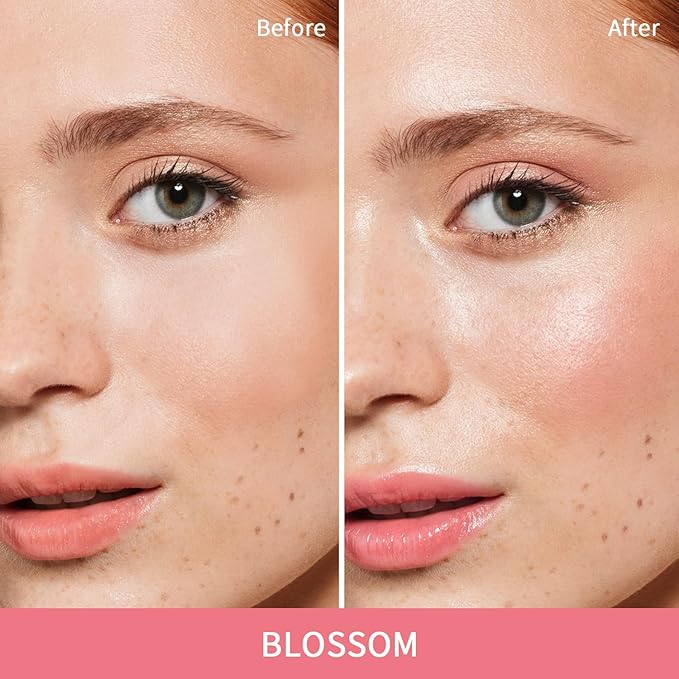 Blush Stick, Cream Blush for Cheeks and Lip Tint, Dewy Finish, Buildable & Blendable Color, Lightweight & Long-Lasting Formula | Warm Pink, 0.53fl.Oz-Velvo Beauty