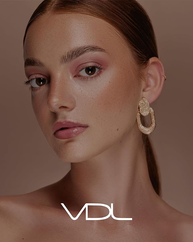 VDL Cheekstain Pastel Blush for Cheeks (Bouncing Peach, 0.2oz) - Lightweight, Velvet Powder Formula - Seamless, Long-Lasting, Natural-Looking Glow | Korean Makeup-Velvo Beauty