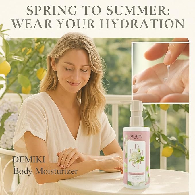 Body Lotion Moisturizer Skin Care with Niacinamide - Japanese Body Lotion for Women, Beauty & Personal Care, Body Cream for Dry Skin, Perfume Moisturizer, Summer Essentials Skincare 8.45fl.oz-Velvo Beauty