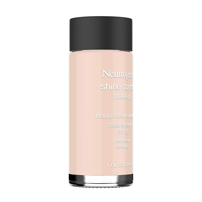 Neutrogena Shine Control Liquid Makeup Broad Spectrum Spf 20, Natural Ivory 20, 1 Oz.-Velvo Beauty