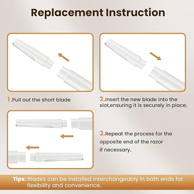 Dermaplaning Tool for Face Eyebrow Razor, Includes 2 Dual End Razors and 20 Blade Refills Exfoliating Face Razors for Women Facial Razor for Peach Fuzz and Eyebrow Starter Kit-Velvo Beauty
