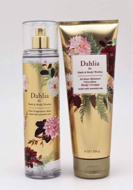Dahlia - Ultra Shea Body Cream and Fine Fragrance Mist - Fall 2020 - Bath and Body Works-Velvo Beauty