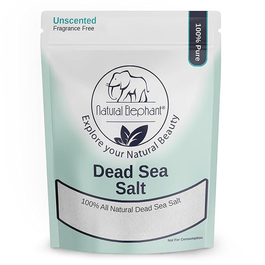 Natural Elephant Dead Sea Bath Salt | 10 Pound Bag (160oz) | 100% Natural and Pure| Fine Grain | for Bathing and Relaxation of Body and Mind-Velvo Beauty