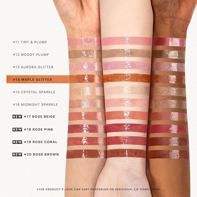 Nature Republic HONEY MELTING LIP GLITTER (14 MAPLE) SOFT LIP STICK Hydrating Gloss, Moisturizing balms, Shine Glimmer Finish, Shimmery-Sheer tint, korean make up-Velvo Beauty