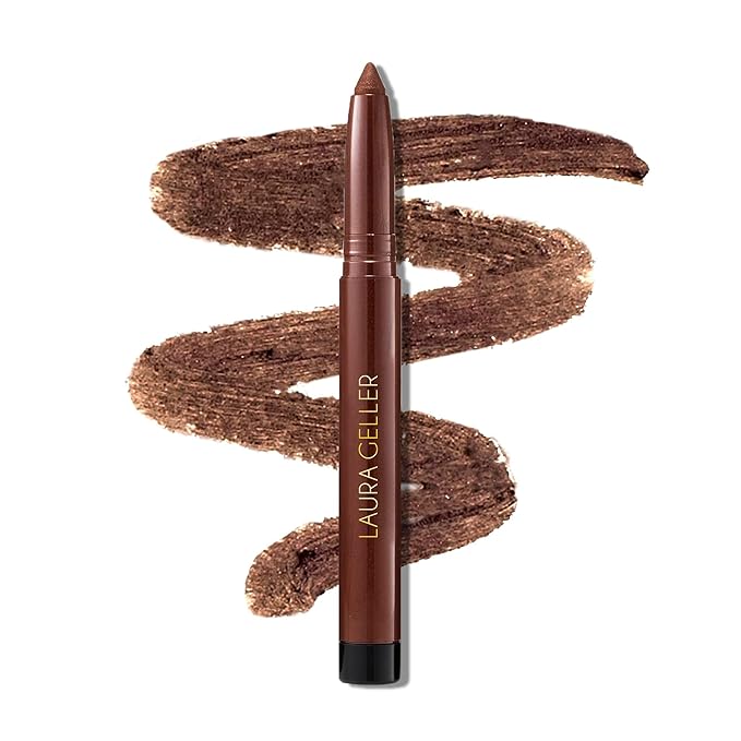 LAURA GELLER NEW YORK Kajal Longwear Kohl Eyeliner Pencil with Caffeine, Smooth & Blendable Makeup, Dark Brown-Velvo Beauty