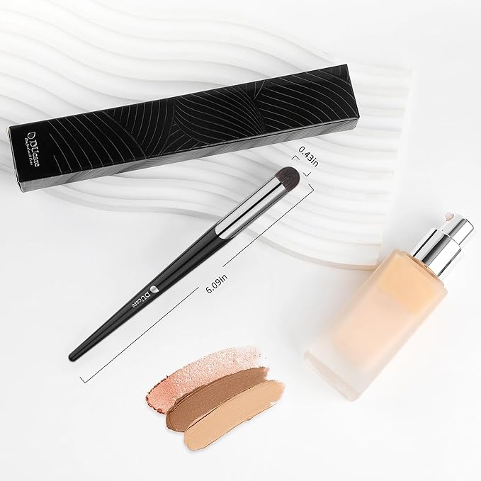 DUcare Tapered Small Concealer Brush Under Eye, Nose Contour Brush Mini Makeup Brushes Ideal for Liquid, Cream, and Powder Concealer(V03)-Velvo Beauty