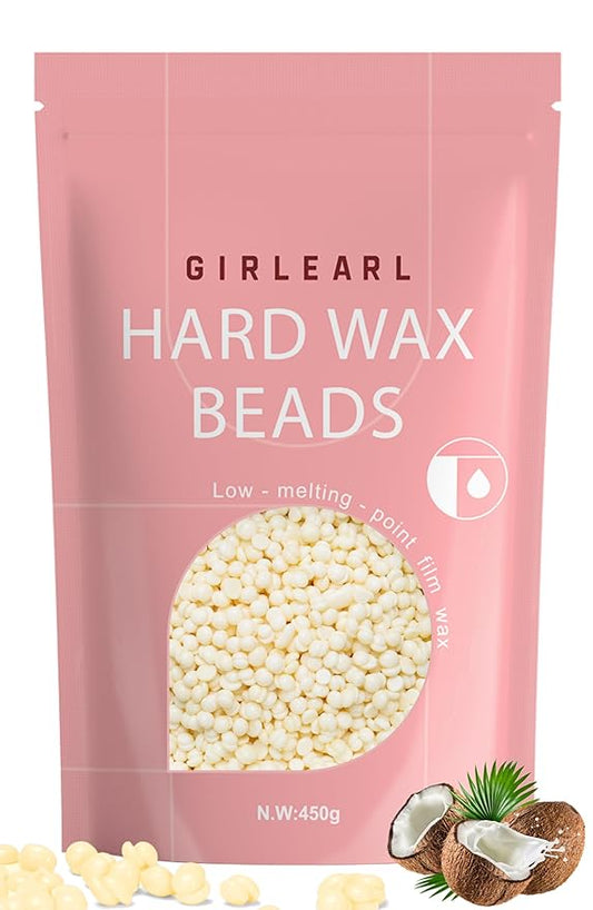 Hard Wax Beads, 1lb Wax Beans for Hair Removal, Hard Wax for Sensitive Skin at Home, Wax Refill Perfect for Eyebrow, Facial, Brazilian Bikini, Legs and Full Body for Women and Men (Cream)-Velvo Beauty