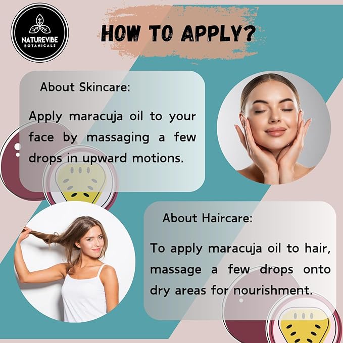 Naturevibe Botanicals Maracuja Oil 32 Ounces | 100% Pure and Natural | Great for Skin Care and Hair Care-Velvo Beauty