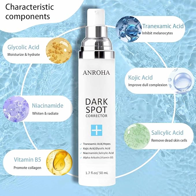 Dark Spot Remover for Face and Body Serum Promotes Anti-Aging Effect -Dark Spot Corrector for Women and Men with Niacinamide Kojic Acid & Salicyic Acid 50ml /1.7fl oz-Velvo Beauty