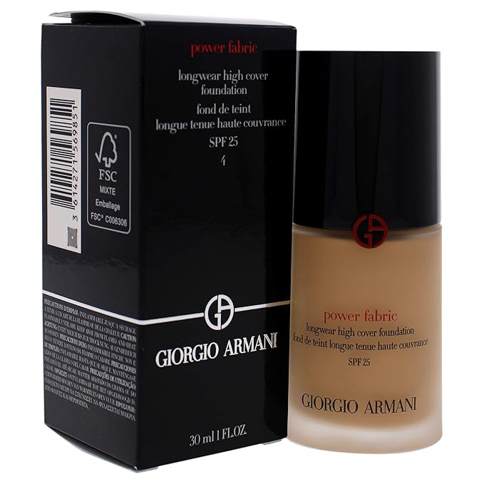 Giorgio Armani Power Fabric Longwear High Cover Foundation SPF 25-4 Women Foundation 1 oz-Velvo Beauty