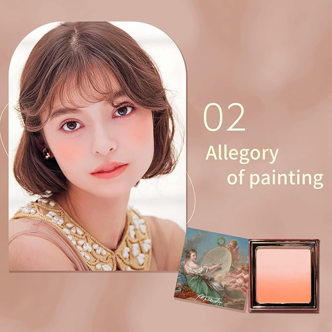Angel Gradation Blushes 5g Lone Wear Shimmer Millefee Powder Palette for Beauty Cheek-Velvo Beauty