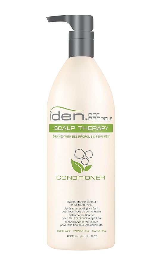 IDEN Bee Propolis Scalp Therapy Conditioner, For Sensitive Scalp, Soothes Irritation, Promotes Healthy Scalp, 33.8 fl.oz-Velvo Beauty