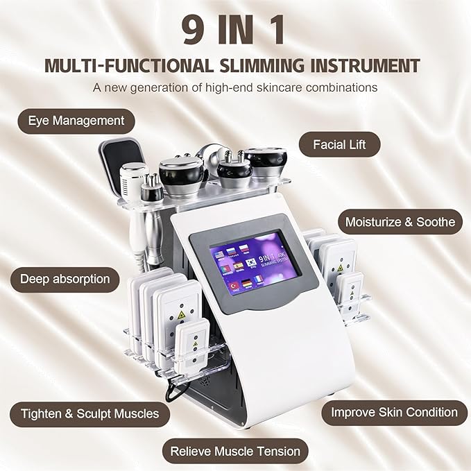 9-in-1 Multifunction Handle Beauty Home Facial & Body Care Device-Velvo Beauty