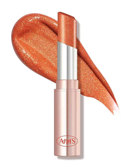 AMTS Tinted Lip Balm - Sunset Lights | Hydrating Glitter Lipstick | Pearl Shimmering Daily Lip Makeup for dry, cracked, chapped lips | korean beauty Moisture Lip Tint-Velvo Beauty