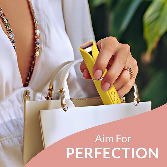 Facial Hair Removal for Women | Electric Razor Device Small Mustache Dermaplaning Remover Tools Tweezers Epilator Trimmer Face Dermaplane Shavers Beauty Gadgets Set Accessories by VISOFO (Citrine)-Velvo Beauty