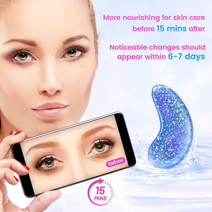 Under Eye Patches (32 Pairs) - Collagen-Infused, Anti-Puffiness & Dark Circle Treatment - Luxurious Skincare for Under Eye Bags & Fine Lines, Gifts for Women-Velvo Beauty