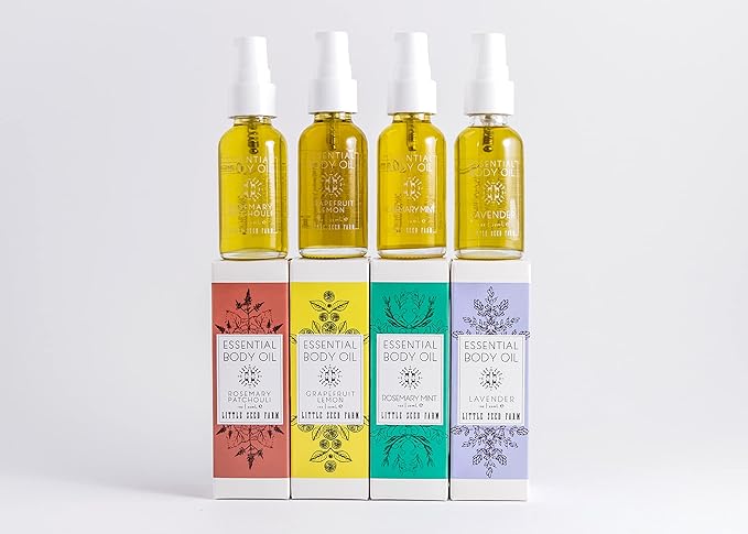 Little Seed Farm Essential Body Oil, Rosemary Patchouli, 4.0 Ounce-Velvo Beauty
