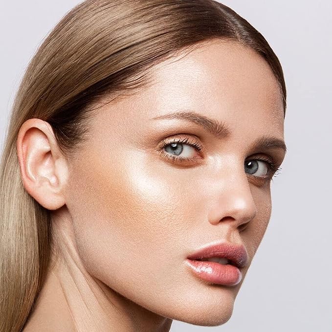 Boobeen Highlighter Makeup Highlighter Palette Powder Shimmer Highlighter Makeup Facial Illuminator Bronzer Palette Waterproof Long Lasting-Velvo Beauty