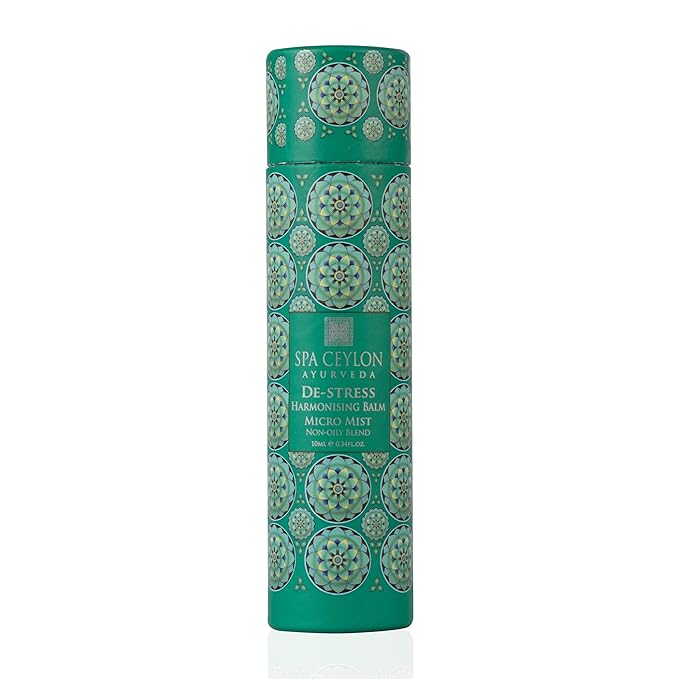 SPA CEYLON DE-STRESS Harmonising Balm micro mist | Instant Cooling Relief | Spray Bottle |Natural & Silicone-Free | Soothes Skin |Paraben-Free | Suitable for all skin types-Velvo Beauty