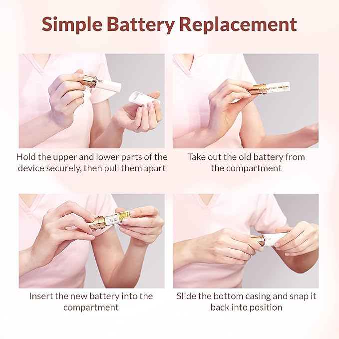 Flawless Facial Hair Removal for Women - Electric Razor Device, Small Dermaplaning Remover Tools Finishing Epilator Trimmer Face Dermaplane Shavers Beauty Gadgets Accessories by VISOFO (Coral)-Velvo Beauty