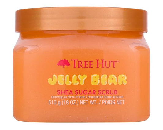 Tree Hut Jelly Bear Shea Sugar Scrub | Exfoliating Body Scrub Removes Dead, Dry Skin for a Soft & Hydrated Feel | Nourishing Essential Body Care | 18 fl oz.-Velvo Beauty