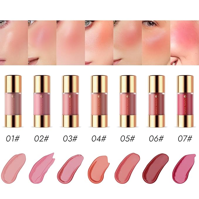 YOUNG VISION Liquid Blush Drops, Highly Pigmented Matte Cheek Tint, Easy Blending for Natural Radiant Cheek blusher Makeup,Lightweight, Long Lasting-Velvo Beauty