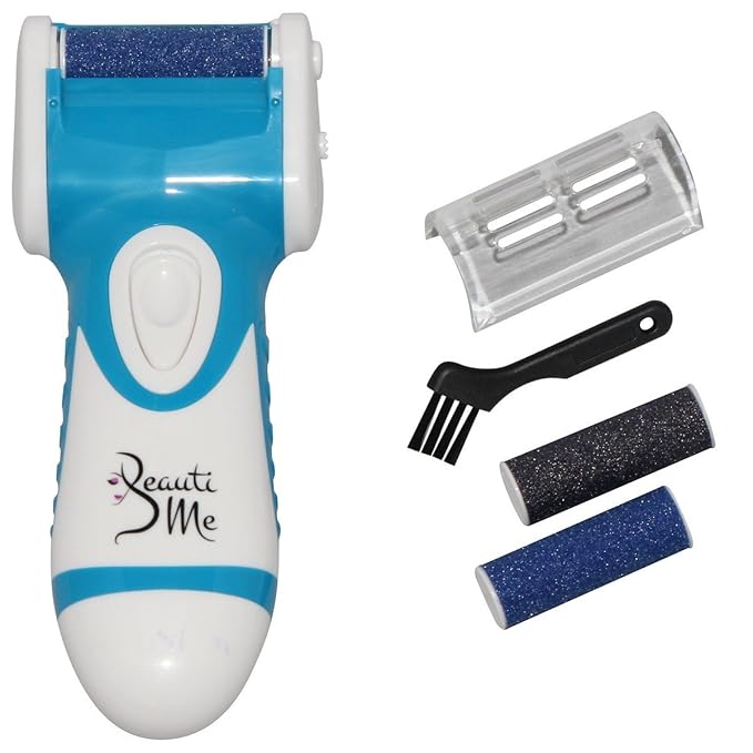 Callus Remover Professional Electronic Pedicure Foot File - Remove Hard Callused Dead and Cracked Skin (Blue)-Velvo Beauty