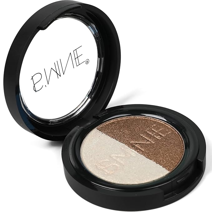 IS'MINE Single Duo Shimmer Brown Eyeshadow, Dual Color, Longwear, White Eye Makeup for Day & Night-Velvo Beauty