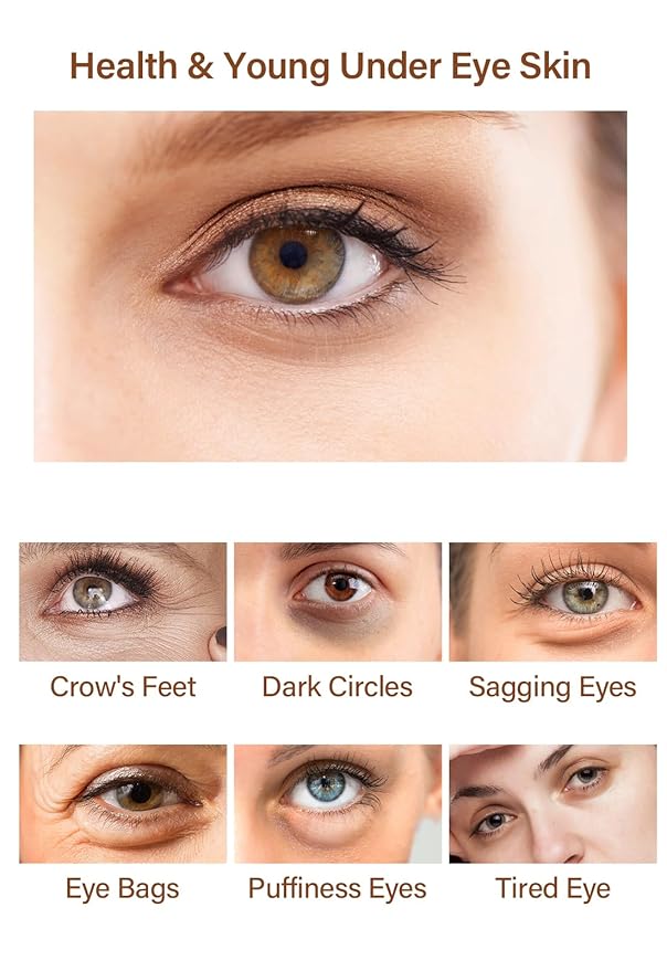 Caffeine Eye Serum Under Eye Treatment Serum for Moisturizing Anti-Aging Brightening Eye Serum, Caffeine Eye Cream for Wrinkles, Dark Spots and Dark Circles Beauty Skin Care-Velvo Beauty