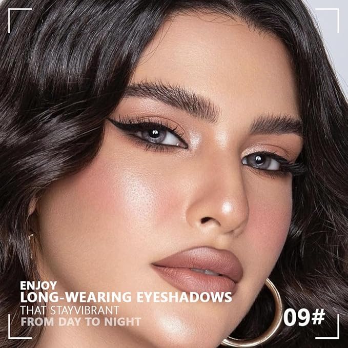 evpct Eyeshadow Quad Palette, Taupe Bronze Champagne Peach Pink Nude Glitter Shimmer Metallic Matte High Pigment Eye Shadow Palette Makeup for older Women, Smudge Proof Vegan Cruelty-free Sheerly Nude-Velvo Beauty